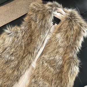 Banana Republic Faux Fur Vest